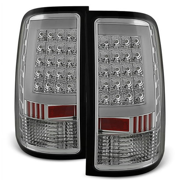AKKON - For 07-13 Sierra 1500 07-14 Sierra 2500 3500 HD Pickup Truck Chrome G2 LED Tail Lights Brake Lamps Pair