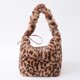 thumbnail image 4 of Bolso Hombro Mujer Felpa Correa Con Cordón Leopardo Asa Superior, 4 of 9