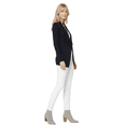 thumbnail image 3 of YEMAK Women's Long Sleeve Loose Fit Draped Open Front Casual Cardigan Sweater MK8218-NAV-L, 3 of 5