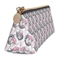 thumbnail image 2 of Xecao Poodle Dog Print Leather Pencil Case -Stationery Bag Pen Holder for Work & Office, 2 of 5