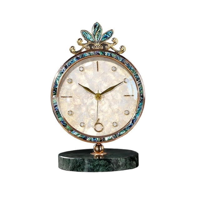 Luxury Table Clocks Silent Living Room Metal Retro Desk Clocks Electronic Modern Home Decor Gift Clock