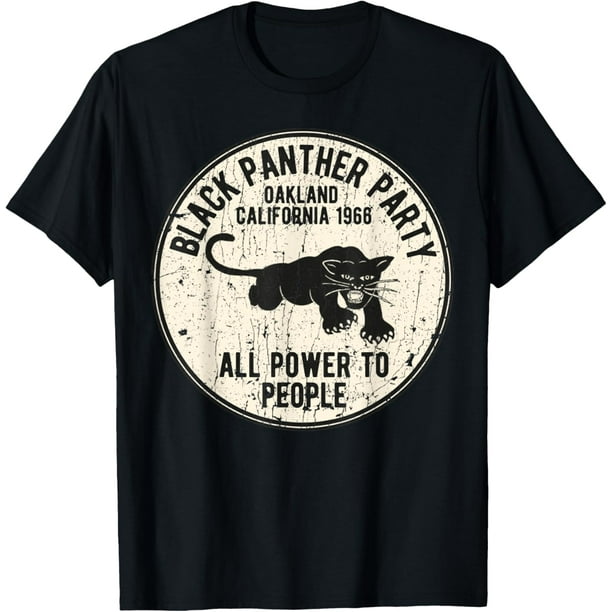 1966 Black Panther Party Distressed Camiseta para hombre