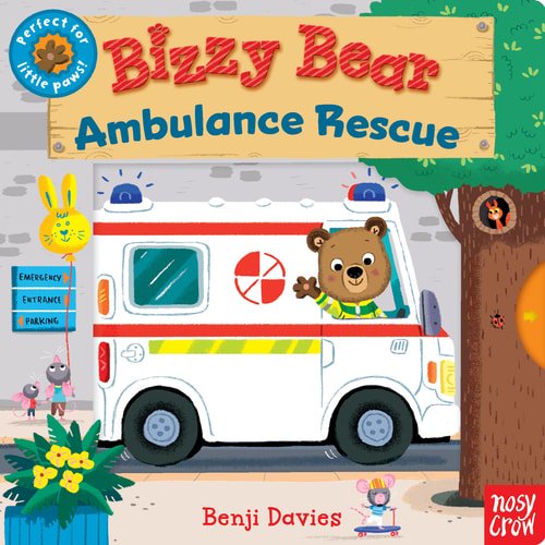 Pre-Owned Bizzy Bear: Ambulance Rescue: (Interactive Emergency Vehicle Board Book for Toddlers - With Sturdy Tabs and Slides to Push and Pull) (Board book) 1536202568 9781536202564