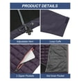 thumbnail image 5 of Little Donkey Andy Women's Lightweight Insulated Hybrid Jacket for Hiking Running Ski Warm Purple XXL, 5 of 7