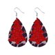 thumbnail image 1 of Pendientes para mujer, regalos para mujer, tendencia de moda navideña, personalidad, pendientes colgantes con patrón de cuero, joyería, regalo, pendiente de cuero, 1 of 3