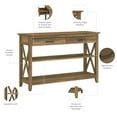 thumbnail image 3 of Bush Furniture Key West Console Table, Reclaimed Pine, 3 of 9
