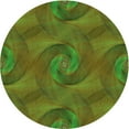 thumbnail image 1 of Ahgly Company Indoor Round Patterned Antique Bronze Green Area Rugs, 4' Round, 1 of 6