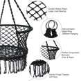 thumbnail image 5 of BigSave Macrame Hanging Hammock Chair, Indoor & Outdoor Swing Chairs, Use Balcony, Patio, Hallway, Garden, Beige, 5 of 8