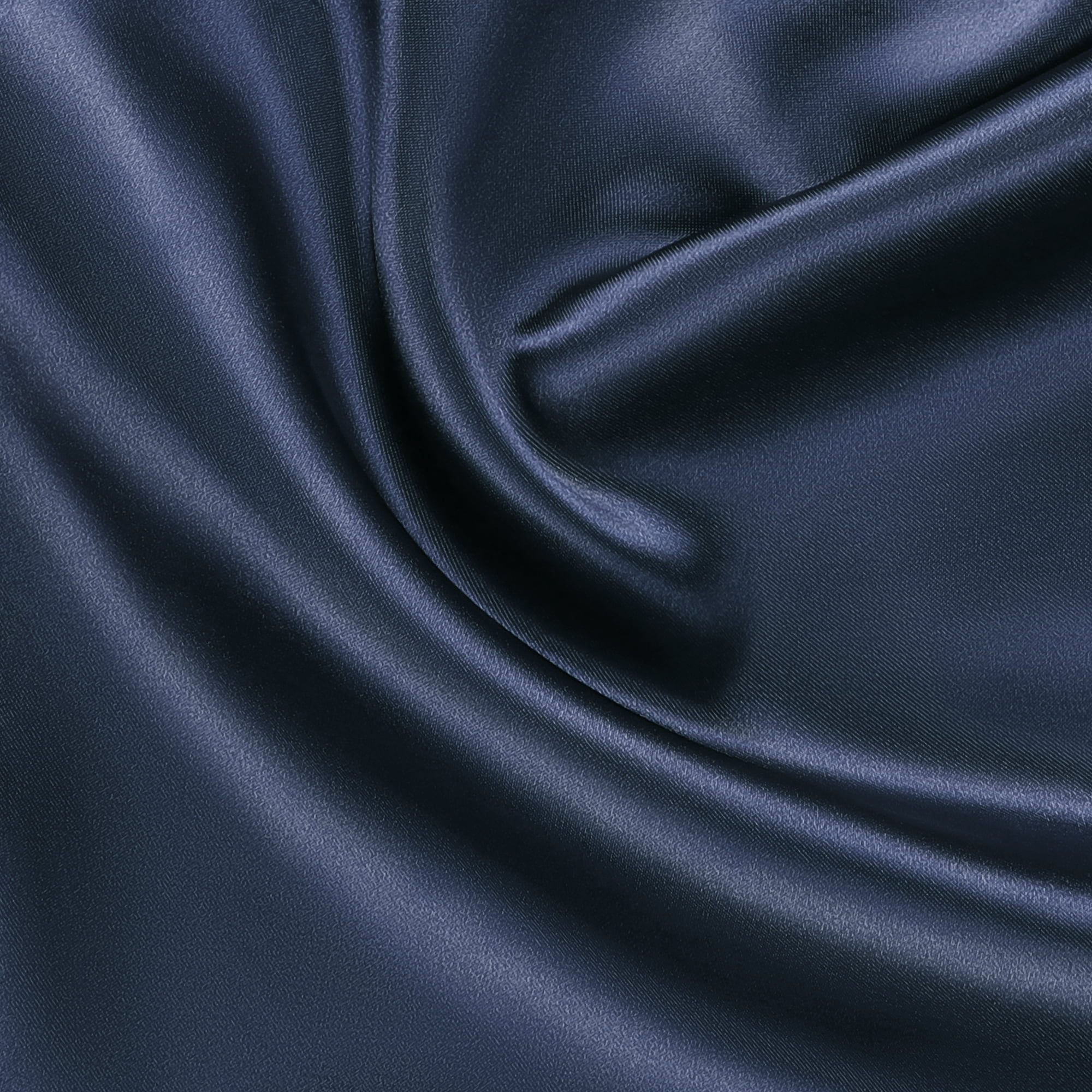 Unique Bargains Set of 2 Durable Soft Enveloped Closure Satin Pillowcase Navy Blue King(20"x36"）