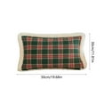 thumbnail image 4 of Wzzjkit Christmas Pillow Covers 12x20 Christmas Red and Green Plaid Throw Pillow Cover Soft Cushion Case for Winter Xmas Holiday Bedroom Sofa Decor, 4 of 7