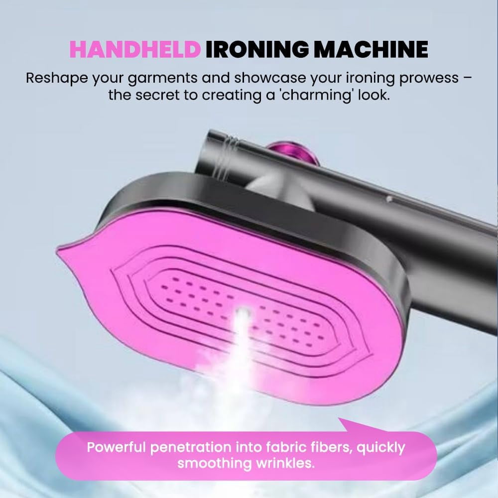 Portable Handheld Garment Steamer for Clothes, Fast Heat Up Travel Steamer with Continuous Steam, Compact Clothes Steamer for Home and Travel, Wrinkle Remover for Fabrics Curtains