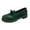 Green, variant on Green Women'S Loafers Patent Shiny Finish Fringe Detail Comfortable Flexible For All Seasons Casual Daily Walking And Everyday Wear Size 40