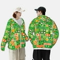 thumbnail image 6 of Sigee St Patrick's Day6 Print UPF50+ Men's Sun Protection Hoodie Shirt SPF UV Shirt Long Sleeve Fishing Outdoor Lightweight, S-3XL, 6 of 9