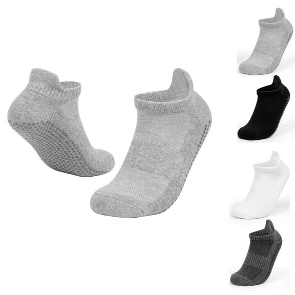 YFGEFTR Pilates Socks for Women Pilates Grip Socks Non Slip Yoga Sock with Grips for Barre Barefoot Hospital Grippy Sock