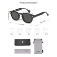 thumbnail image 5 of Gafas de sol SOJOS Retro Pequeñas Redondas UV400 SJ2251 Negro/Gris, 5 of 5