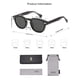 thumbnail image 5 of Gafas de sol SOJOS Retro Pequeñas Redondas UV400 SJ2251 Negro/Gris, 5 of 5