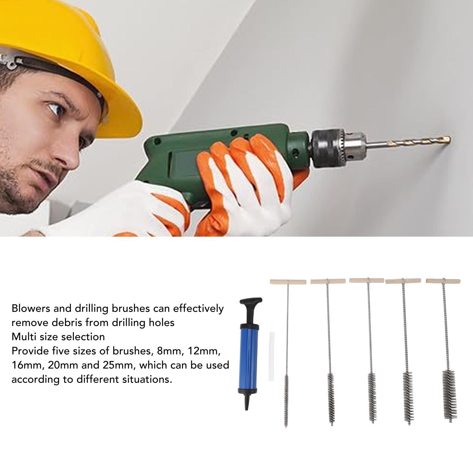 Yajisi Multi‑Size Stainless Steel Pipe Cleaning Brush Set – 8mm, 12mm, 16mm, 20mm & 25mm – Durable ABS & Steel, Ideal for Home, Office & Industrial Use