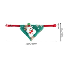 ToyKingdee Christmas Cat Collars, Adjustable Xmas Pet Bandana Collar with Removable Scarf, Christmas Collar for Kittens Cats