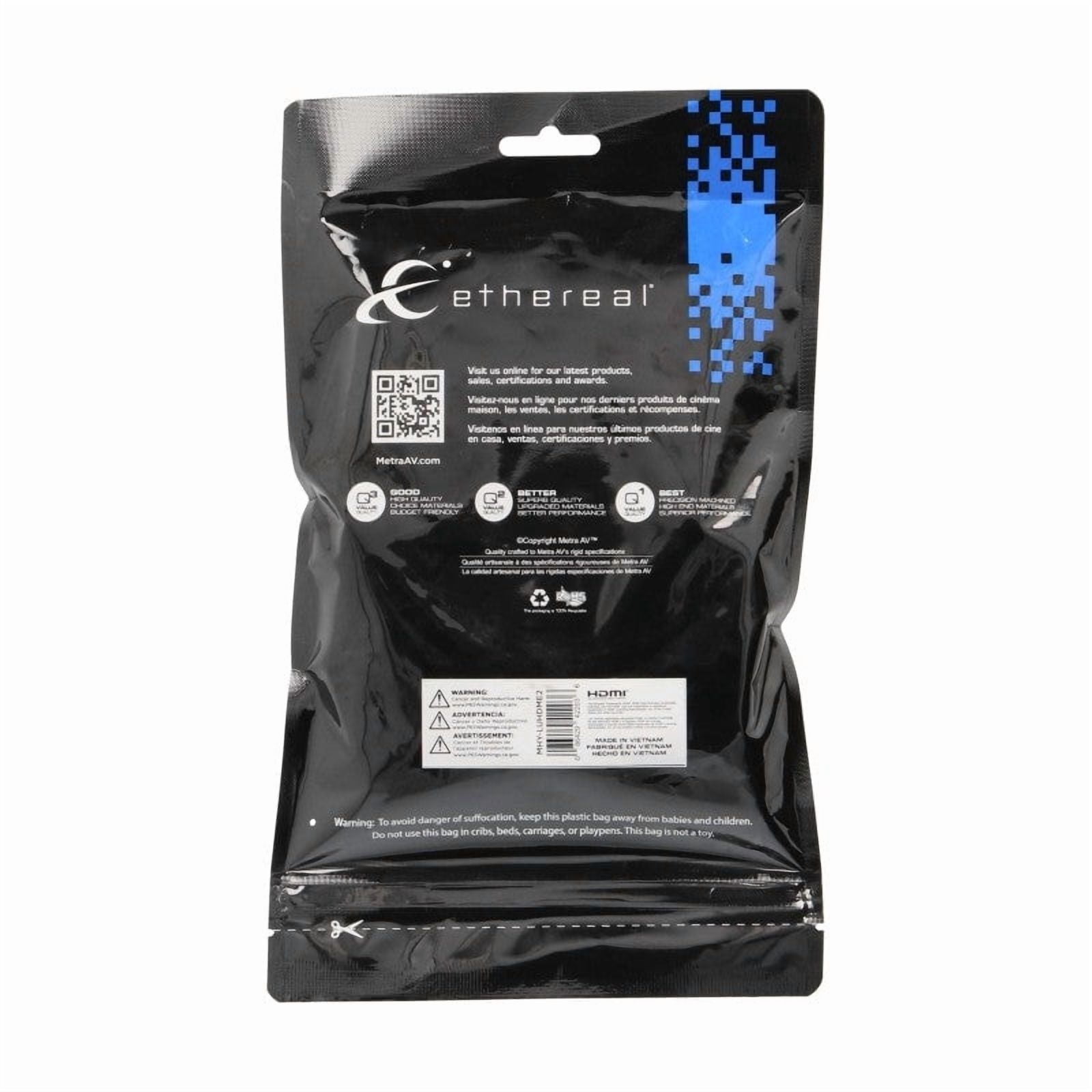 6.5ft Ultra-Flex 4K 8K 10K HDR 48Gbps Certified Ultra High-Speed eARC HDCP 2.3 HDMI Cable