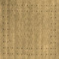 thumbnail image 1 of Ahgly Company Indoor Square Abstract Brown Contemporary Area Rugs, 6' Square, 1 of 4