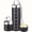 black, variant on Metal Travel Pill Organizer, Portable Waterproof Weekly Pill Box, Large Aluminum Alloy Container, 7 Day Daily Medicine Organizer