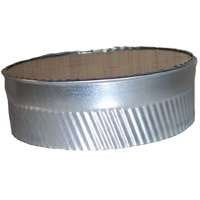 Imperial Manufacturing 4 in. Dia. Galvanized steel Crimped Pipe End Cap