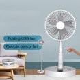 thumbnail image 3 of Rechargeable USB Table Fan 7200mAh Portable Mini Stand Fan Cooling Small Foldable Fan for Desk Home Office Bedroom, 3 of 9