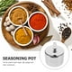 thumbnail image 2 of WORGEOUS Recipiente para condimentos no magnético, azucarero de acero inoxidable, tarro de almacenamiento de cocina con cuchara, 2 of 8
