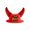 Red-2, variant on Halloween Pet Devil Horn Hat Costume for Cats Dogs, Trendy Lightweight Headwear Headpiece for Kittens Puppies, Festival Birthday Photo Prop Party Decoration Accessory 5x4 Inch