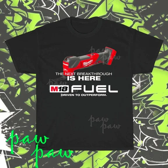 VINTAGE Brand New Milwaukee M18 Fuel Power Tool American T-Shirt Funny Size S to 5XL
