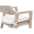 thumbnail image 3 of Pemberly Row Contemporary 27.5" Woven Wicker Teak Outdoor Counter Stool, 3 of 7