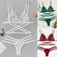 thumbnail image 5 of Women Lace Lingerie Nightwear Underwear G-string Bodydoll Sleepwear Bra Set, 5 of 9