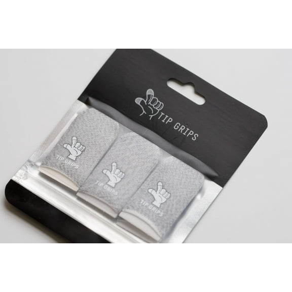 Finger Sleeves for Gaming (Pack of 6), Premium Thumb Sleeves Mobile Gaming, PUBG Fortnite Finger Sleeve, Gaming Finger Sleeve, Finger Gloves for Gaming, Tip Grips (GrayWhite)