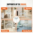 thumbnail image 2 of KFFKFF Bedside Toilet Seat Commode Chair Padded Seat Adjustable Height Raised, 2 of 9
