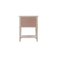 thumbnail image 5 of Homestock Neo-Classical Nostalgia Nightstand with Shelf - Dovetailed Drawers for Bedroom Storage, Stylish Nickel Hardware, Floor Mountable-Color:Beige, 5 of 7