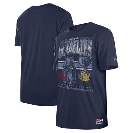 Men s New Era Navy Memphis Grizzlies Enzyme Wash Oversized T-Shirt