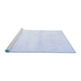 thumbnail image 2 of Ahgly Company Machine Washable Indoor Square Solid Blue Modern Area Rugs, 8' Square, 2 of 4