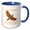 Blue/White, variant on 3drose, Alabama Territory Bird the Yellowhammer Bird, 15oz Mug
