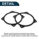 thumbnail image 4 of Anillo Espaciador de Altavoz Unique Bargains Adaptador de Altavoz Tweeter para Hyundai 2006-2021 2 Pcs, 4 of 7
