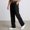 Black, variant on Bcfgryg Men's Casual Pants Comfortable Stretch Knit Pants With Elastic Waistband For Daily Wear Home Outdoor Walking Straight Leg Design Men’s Casual Pants Black L