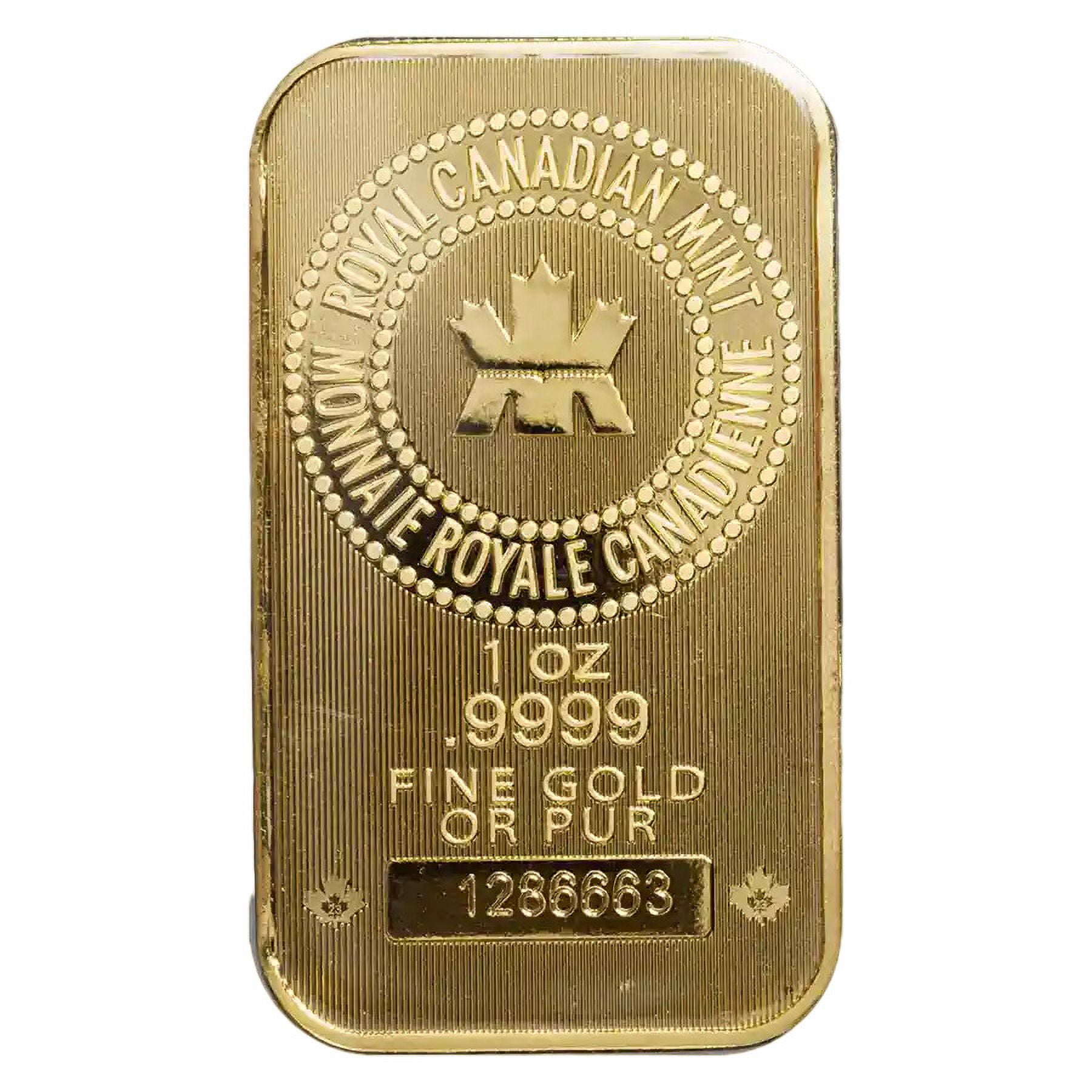 1 oz Gold Royal Canadian Mint Bar w/ Assay Card