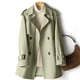 thumbnail image 1 of Ailaofu Women's Solid Color Lapel Double-Breasted Belted Long-Sleeved Street Style Trench Coat, 1 of 7