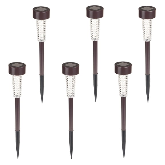 Pure Garden Solar Lights Outdoor Waterproof Garden Lights 6-Pack, Bronze