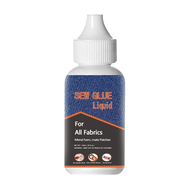 Gadgets de Cuisine Colle pour Vêtements Colle de Réparation Lavable et Repassage Colle pour Vêtements 30Ml