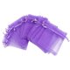 thumbnail image 1 of BRIGHTFUFU 100PCS 7X9CM Bolsas de regalo de organza Bolsas de organza con cordón para juegos de fiesta Joyería de boda (púrpura oscuro), 1 of 7