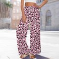thumbnail image 4 of Runfenguu Work Pants Women, Lightweight Pants Women Fashion Women Printed Pants With Elastic Waist Casual Loose Pockets Pants, 4 of 8