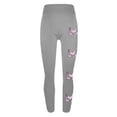 thumbnail image 3 of Feancey Womens Holiday Leggings Tummy Control Valentines Day Workout Yoga Pants Soft Novelty Heart Letter Print High Waisted Tights Casual Sport Pant Gray XL, 3 of 7