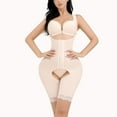 thumbnail image 2 of Summer Savings Clearance Shapewear Qonioi Shapewear for Women Body Shaper for Women Zipper Open Bust Bodysuit Waist Trainer Body Shaper with Open Crotch Beige S, 2 of 7
