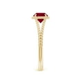 thumbnail image 3 of ANGARA Natural 1 ct Ruby Twist Rope Split Shank Ring in 14K Yellow Gold for Women (Size-6mm) | July Birthstone, Birthday, Anniversary, Jewelry Gift for Women | Natural Ruby Ring, 3 of 9
