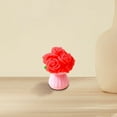 thumbnail image 5 of ERTZAE Mini Rose Ornaments,6Pc Mini Resin Flower Bouquet Figurines,Cute Desktop Decor Accents For Home Tabletop,Mini Resin Figurines,Scale Miniature Plants,Home Office Doll House Decor Yarn,Charming, 5 of 8